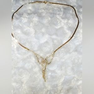 Angel Pendant with Rhinestones